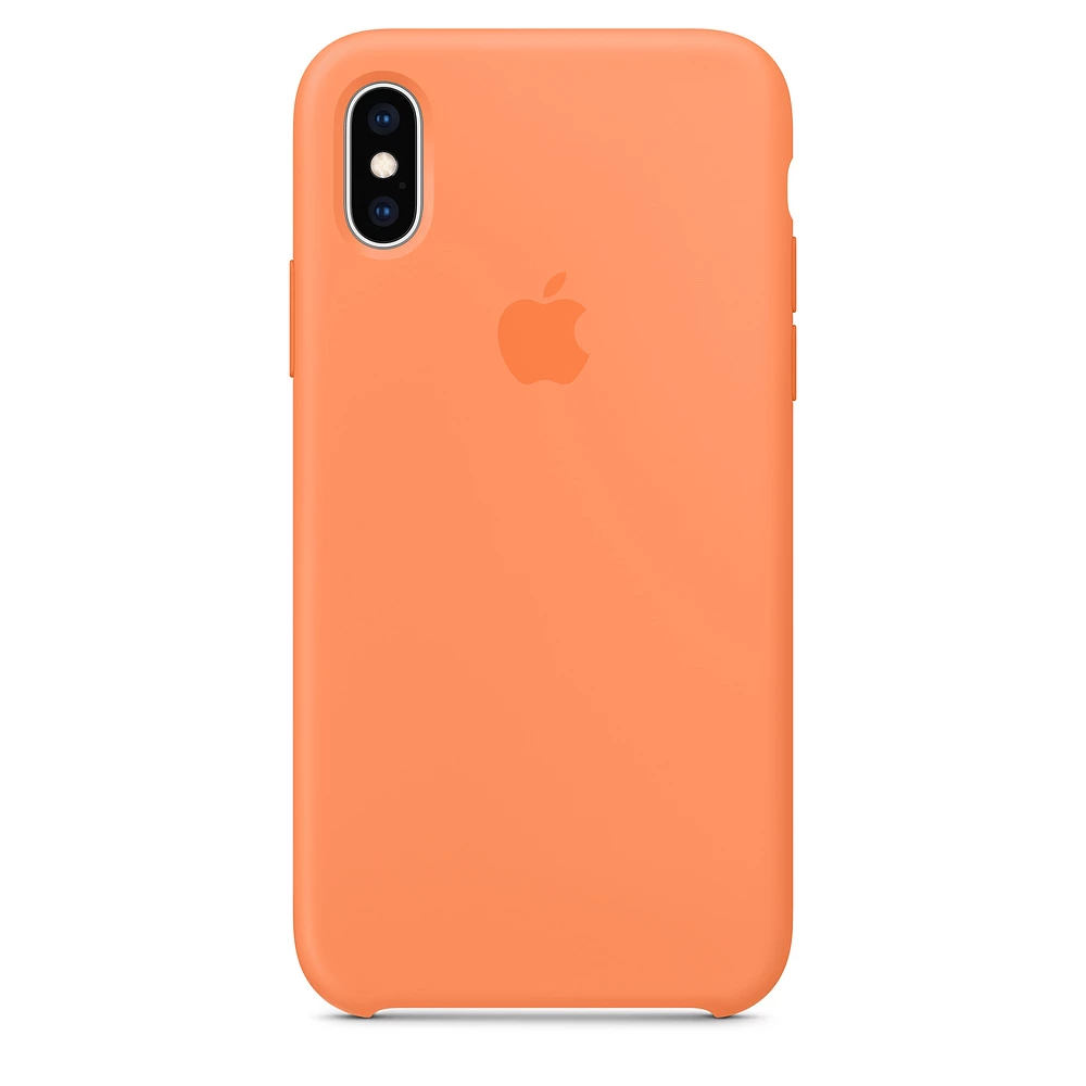 Чохол Apple iPhone XS Silicone Case Lux Copy - Papaya (MVF22)